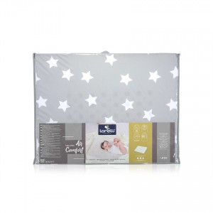 Lorelli Αεριζόμενο Μαξιλάρι Ύπνου Air Comfort 60/45/9 εκ. - Grey Stars (20040250010) Lorelli Αεριζόμενο Μαξιλάρι Ύπνου Air Comfort 60/45/9 εκ. - Grey Stars (20040250010)