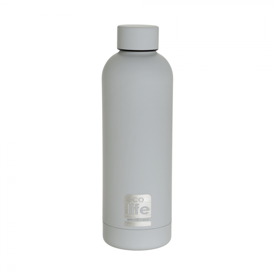 Life Green ανοξείδωτο θερμός 500ml Smokey Grey ( 33-BO-3032)