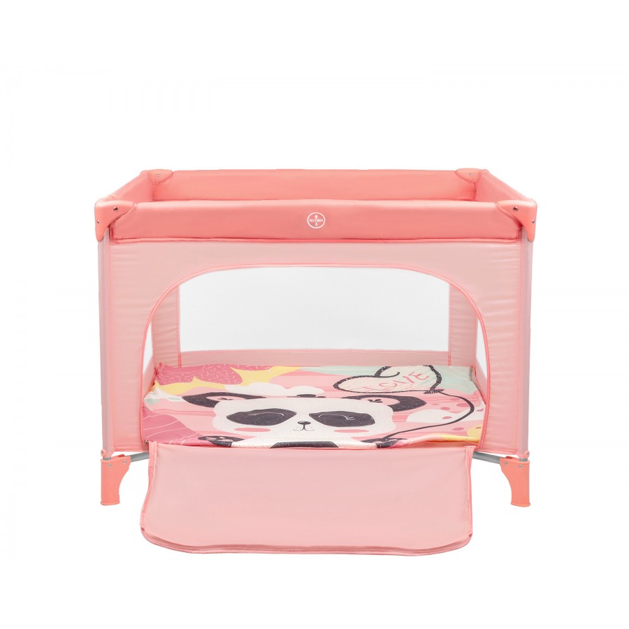 Kikkaboo Τετράγωνο Πάρκο μωρού Playpen Enjoy Pink Panda (31003030017)