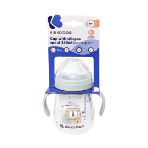Kikka Boo Εκπαιδευτικό Μπιμπερό Σιλικόνης με Λαβές Mint 6m+ 240ml (31302030062) Kikka Boo Εκπαιδευτικό Μπιμπερό Σιλικόνης με Λαβές Mint 6m+ 240ml (31302030062)