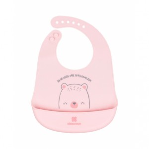 Kikkaboo Σαλιάρα από Σιλικόνη  Bear with me Pink (31303030042) Kikkaboo Σαλιάρα από Σιλικόνη  Bear with me Pink (31303030042)