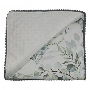 Bebestars  Bρεφική Κουβέρτα Minky 90 x 90 εκ. Nature με Pom-Pom (3153) Bebestars  Bρεφική Κουβέρτα Minky 90 x 90 εκ. Nature με Pom-Pom (3153)