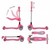 Byox Scooter Αναδιπλούμενο με Κάθισμα Kiki Pink (3800146201920)