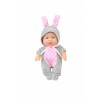 Moni Toys Μωράκι  Bunny 6129 Gey 20cm (3800146223410)