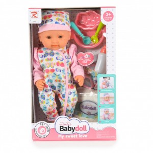 Moni Toys Σετ Μωρού 14" με αξεσουάρ φαγητού (3800146223618) Moni Toys Σετ Μωρού 14" με αξεσουάρ φαγητού (3800146223618)