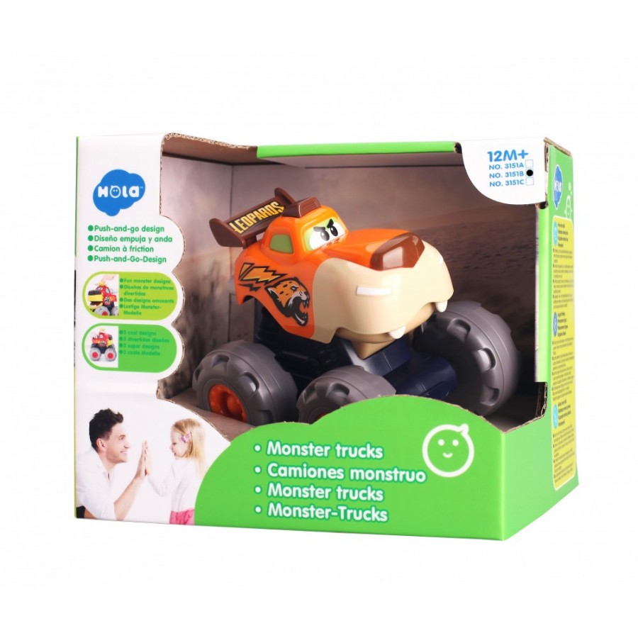 Hola Monster Trucks (Leopard Truck with friction power) 3151B (3800146223984)