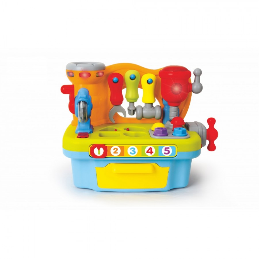 Hola Toys Τραπεζάκι Δραστηριοτήτων Ο Πρώτος μου Πάγκος Εργασίας με Φως για 18+ Μηνών (3800146224196)