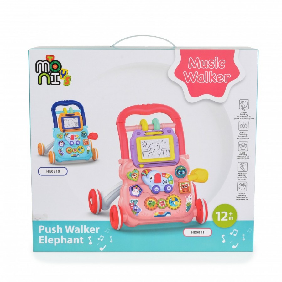 Moni Toys Περπατούρα Pink Elephant HE0811 (3800146224356)