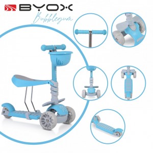 Moni Scooter 3 in 1 Bubblegum Blue (3800146227265) Moni Scooter 3 in 1 Bubblegum Blue (3800146227265)