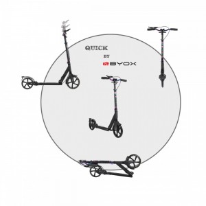 Byox Παιδικό Πατίνι Quick Δίτροχο Μαύρο (3800146227715) Byox Παιδικό Πατίνι Quick Δίτροχο Μαύρο (3800146227715)