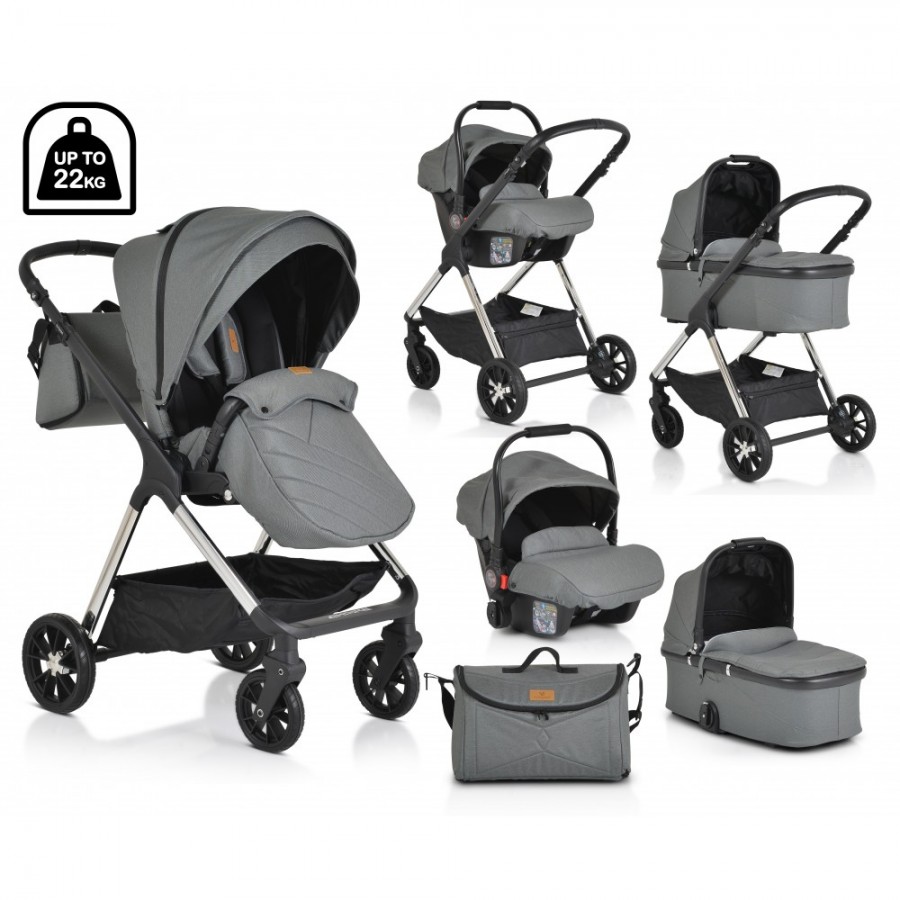 Cangaroo Σύστημα Mετακίνησης 3 σε 1 Empire Dark Grey (3800146235925)