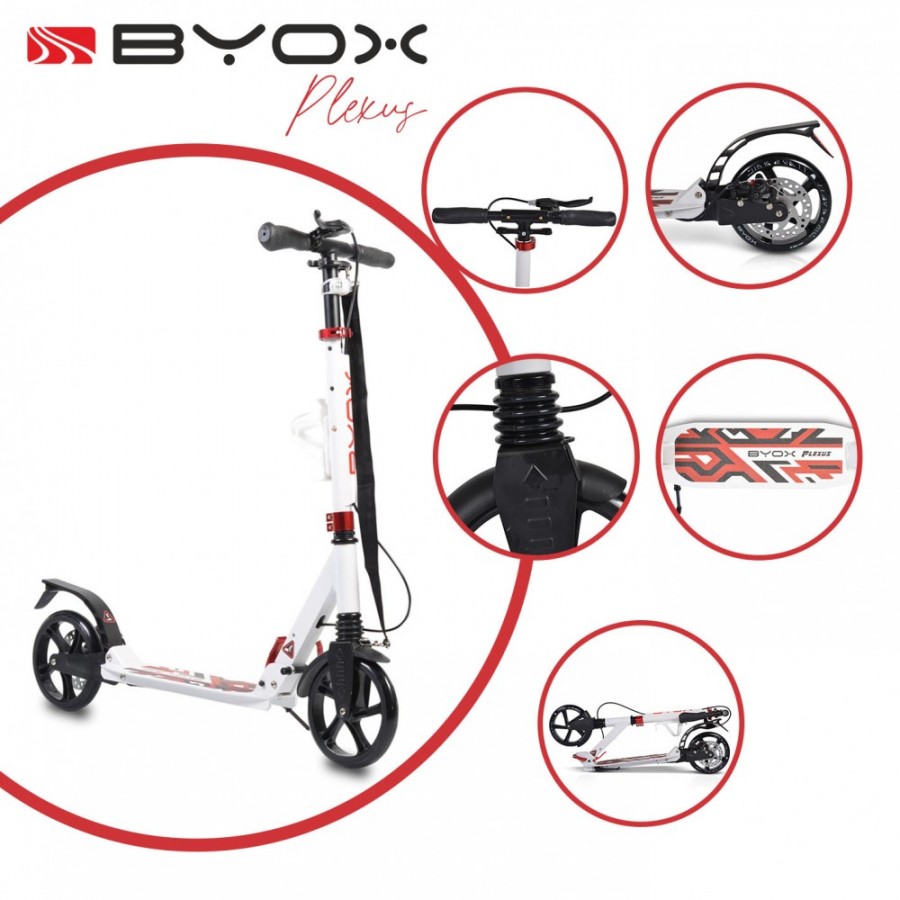 Byox Πατίνι Scooter Plexus Λευκό (3800146255411)