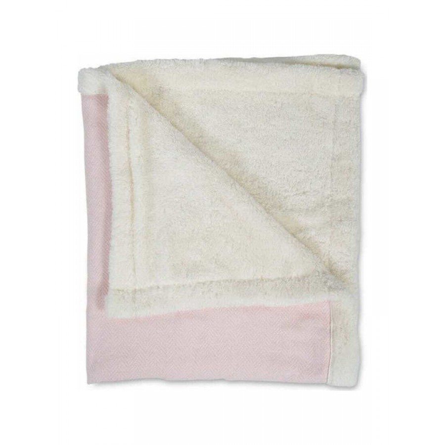 Cangaroo Κουβέρτα Αγκαλιάς & Λίκνου Pom Pom Πλεκτή Pink 85x100cm (3800146265458)