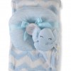 Cangaroo Κουβέρτα Αγκαλιάς & Λίκνου Sammy Fleece Blue 75x90cm (3800146267575)