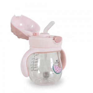 Cangaroo Παιδικό Ποτηράκι με Λαβές και Καλαμάκι από Πλαστικό Brillo Pink  250ml για 6m+ A0033 (3800146269524) Cangaroo Παιδικό Ποτηράκι με Λαβές και Καλαμάκι από Πλαστικό Brillo Pink  250ml για 6m+ A0033 (3800146269524)