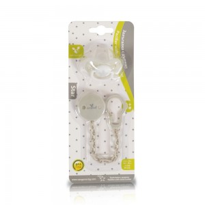 Cangaroo Κλιπ Πιπίλας με πιπίλα Star Beige (3800146269708)