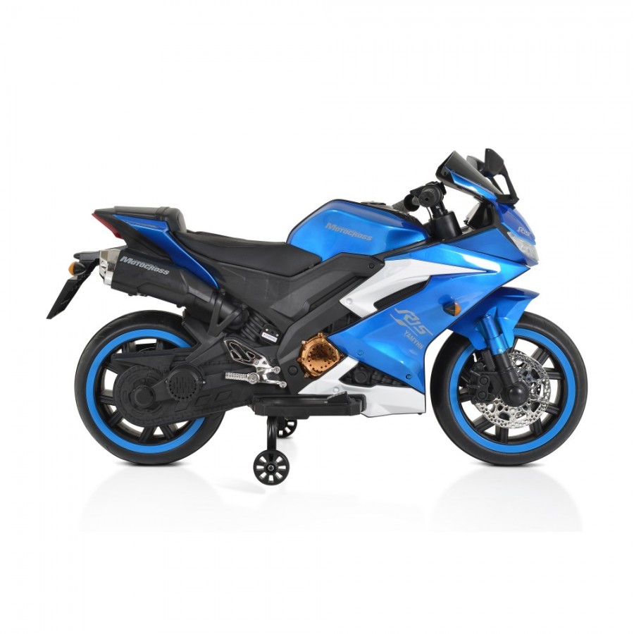 Moni Ηλεκτροκίνητη Μηχανή 12V Moni BO Motocross painting blue (3801005000326)