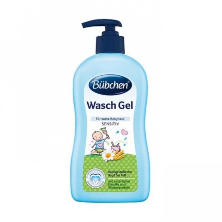 Bübchen Baby Wasch Gel Βρεφικό Αφρόλουτρο Για Ευαίσθητα Δέρματα, 400ml (12471482)