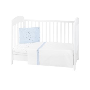 Kikkaboo Σετ Βρεφικά Σεντόνια Κούνιας 3 Τεμ Bear With me Blue (41101030149)
