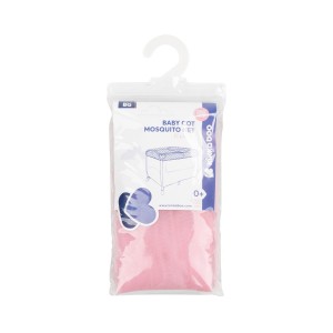 Kikka Boo Κουνουπιέρα Παρκοκρέβατου από Τούλι με Λάστιχο 120x60εκ. Pink (41108040094)