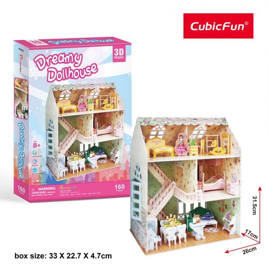 Cubic Fun 3D Πάζλ P645h Dreamy Dollhouse (420085)