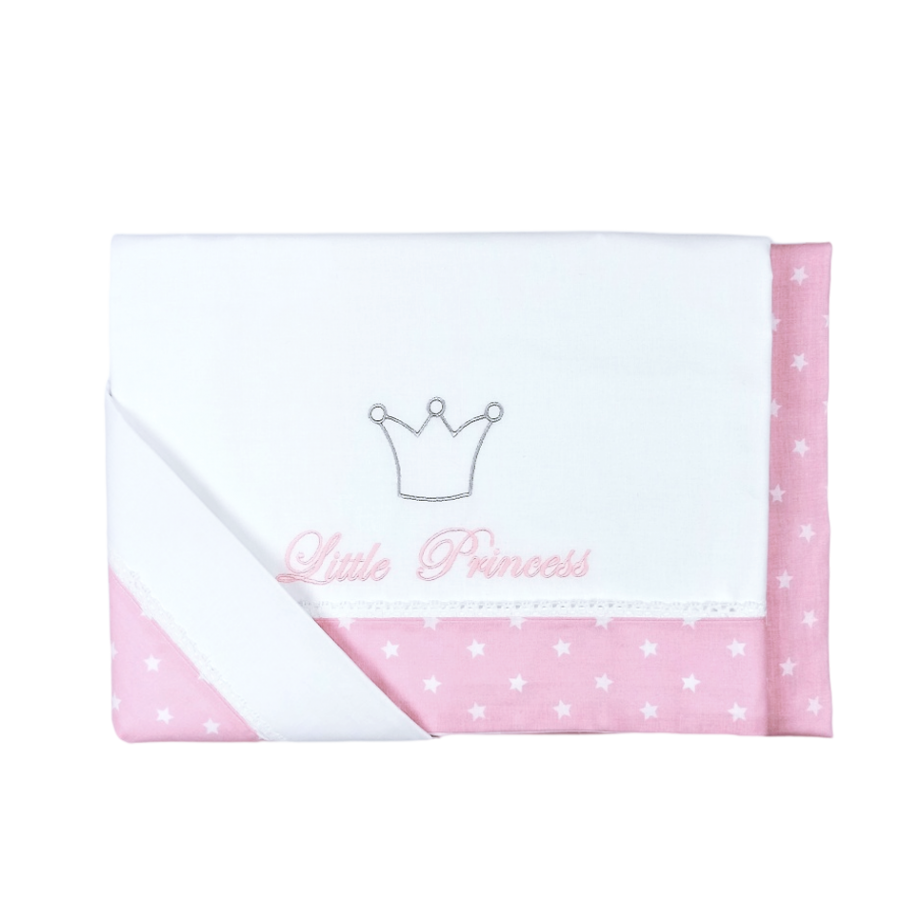Baby Star Σετ σεντόνια τριών τεμαχίων για κούνια Princess (5365P)