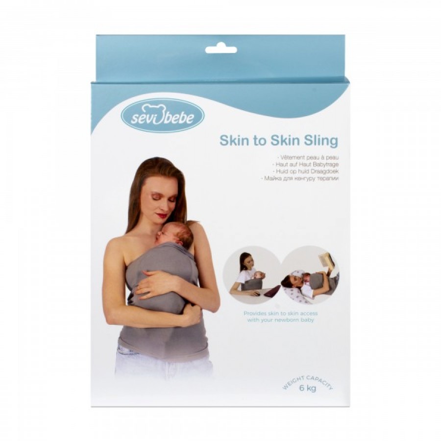 Sevi Bebe Skin To Skin Sling Grey (573-13)