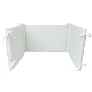 Babystar Προστατευτική Πάντα για Κούνια Μονόχρωμη Λευκή  (7100.Λ) Babystar Προστατευτική Πάντα για Κούνια Μονόχρωμη Λευκή  (7100.Λ)