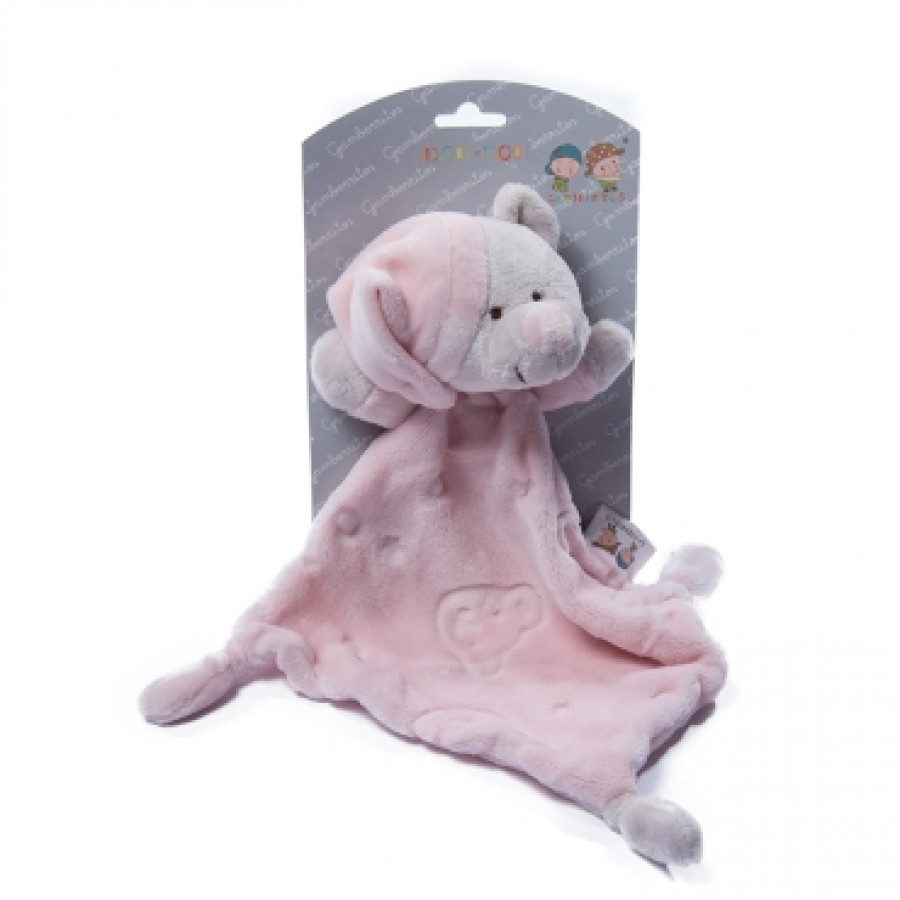 Camberritos Πανάκι Παρηγοριάς Sleeping Bear Ροζ 20cm. (9795-1)