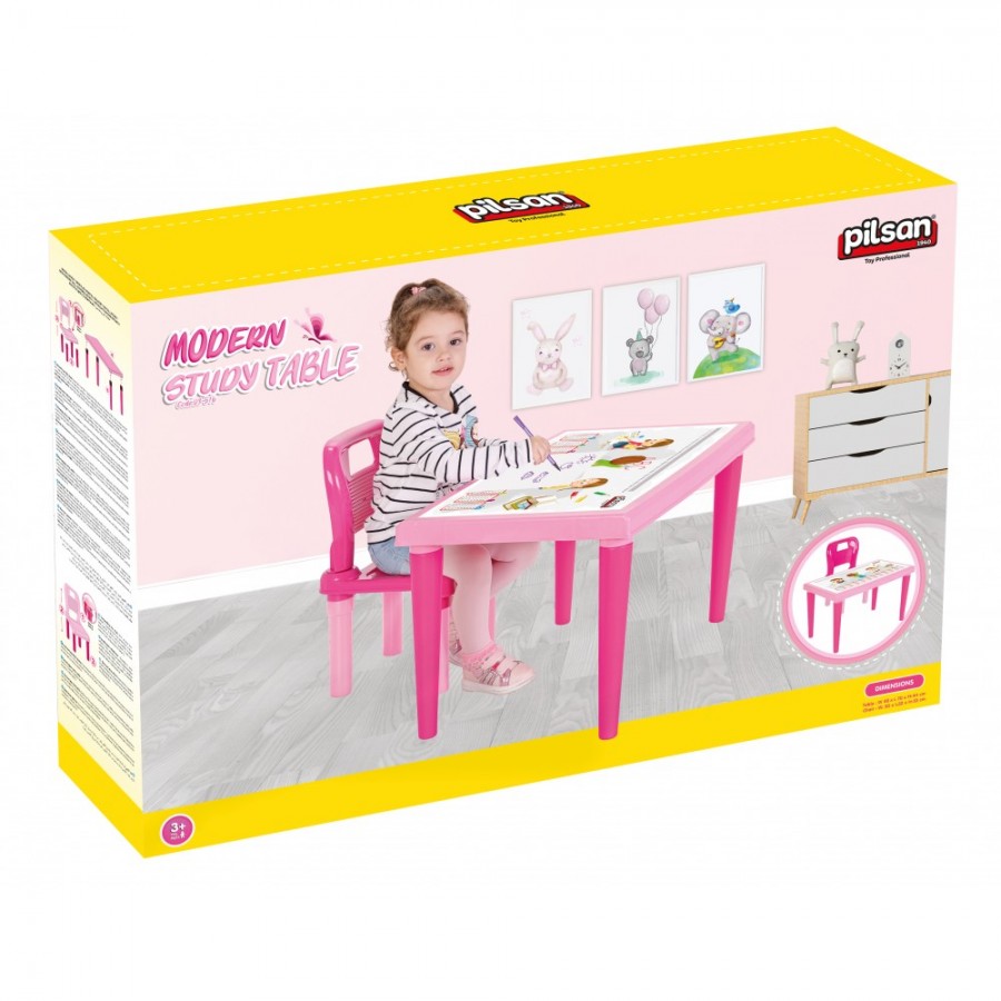 Pilsan Παιδικό Τραπεζάκι Με Καρέκλα 03516 - Pink (8693461023286)