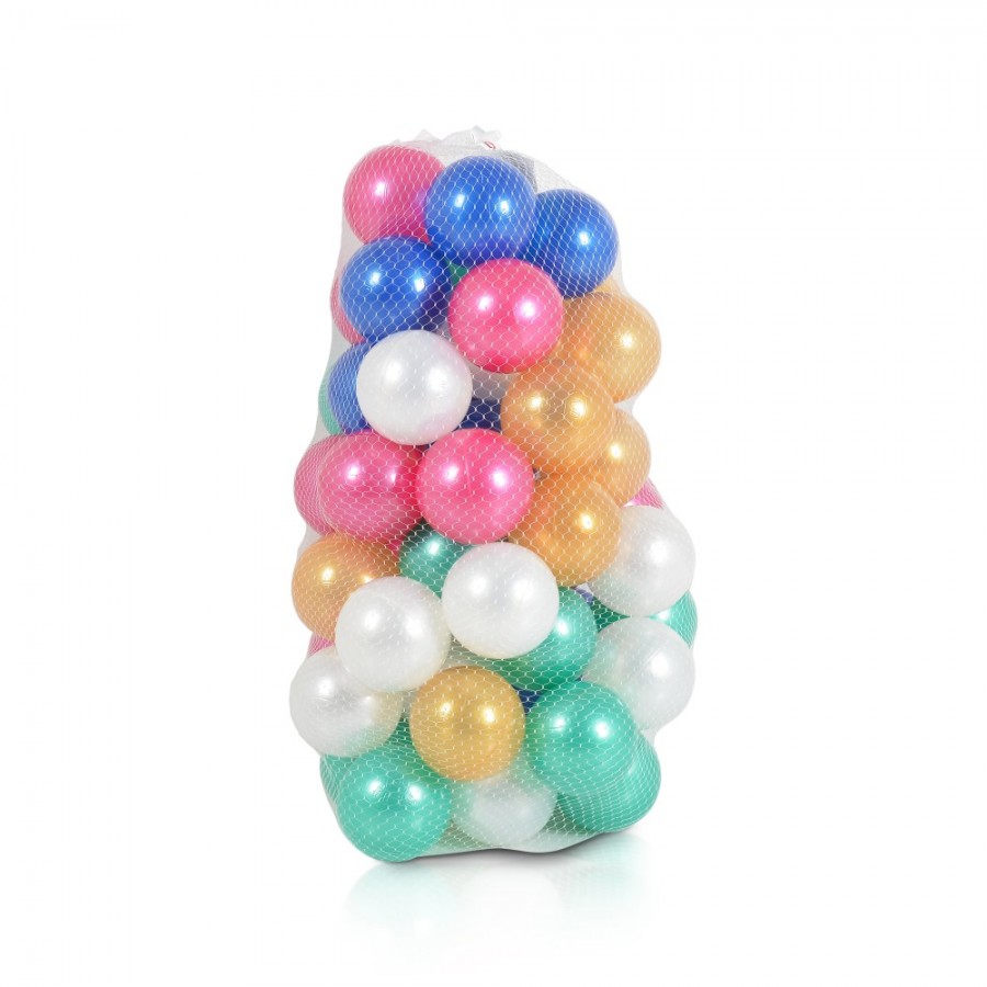 Pilsan Χρωματιστά Μπαλάκια 6 cm 100 Τεμάχια Pearl (8693461101199)