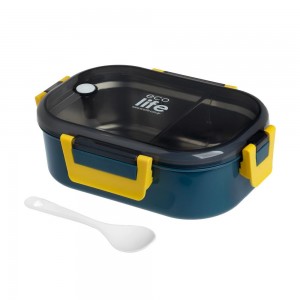 Life Green Φαγητοδοχείο 900ml Με χώρισμα Blue (33-BO-9069) Life Green Φαγητοδοχείο 900ml Με χώρισμα Blue (33-BO-9069)