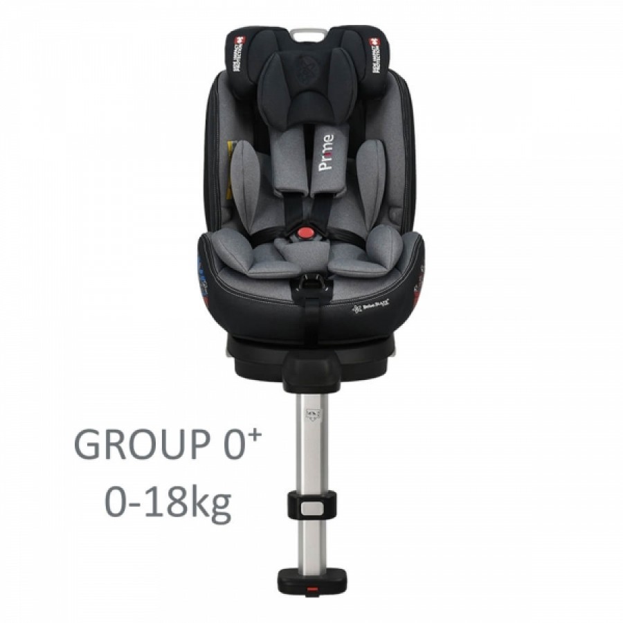 Bebestars Κάθισμα Αυτοκινήτου Prime I-size 360° Isofix Grey (915-186)