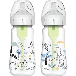 Dr. Brown's Natural Flow Options Πλαστικό Μπιμπερό με Φαρδύ Λαιμό και Θηλή Σιλικόνης 2x270ml Δεινόσαυροι (WB92026) Dr. Brown's Natural Flow Options Πλαστικό Μπιμπερό με Φαρδύ Λαιμό και Θηλή Σιλικόνης 2x270ml Δεινόσαυροι (WB92026)