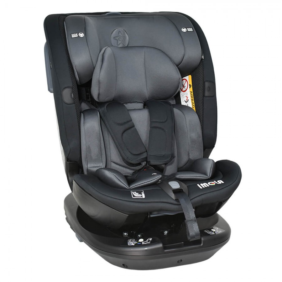 Bebestars Κάθισμα Αυτοκινήτου Imola Isofix i-Size 360° Black (923-188)