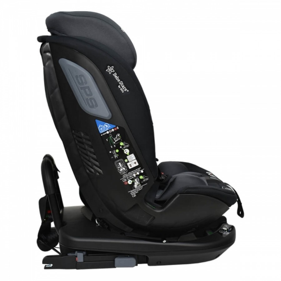 Bebestars Κάθισμα Αυτοκινήτου Imola Isofix i-Size 360° Black (923-188)