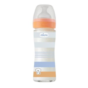Chicco Γυάλινο Μπιμπερό Well Being 0m+ Boy 240ml (A50-28721-21) Chicco Γυάλινο Μπιμπερό Well Being 0m+ Boy 240ml (A50-28721-21)