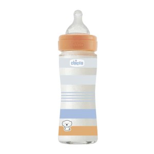 Chicco Γυάλινο Μπιμπερό Well Being 0m+ Boy 240ml (A50-28721-21) Chicco Γυάλινο Μπιμπερό Well Being 0m+ Boy 240ml (A50-28721-21)
