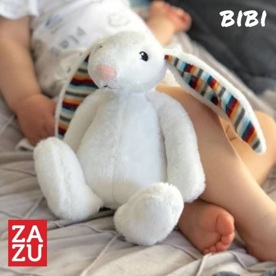 Zazu BIBI Λαγουδάκι Νανουρίσματος με Χτύπους Καρδιάς Λευκούς Ήχους (ZA-BIBI-01)