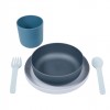 Bo Jungle: Οικολογικό σετ φαγητού-Μπλε (BJ-B551020)