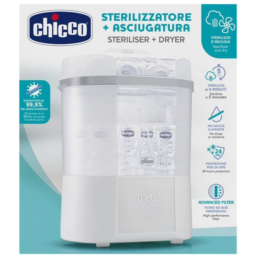 Chicco  Ψηφιακός αποστειρωτής και στεγνωτήρας με φίλτρο (D10-07392-10)