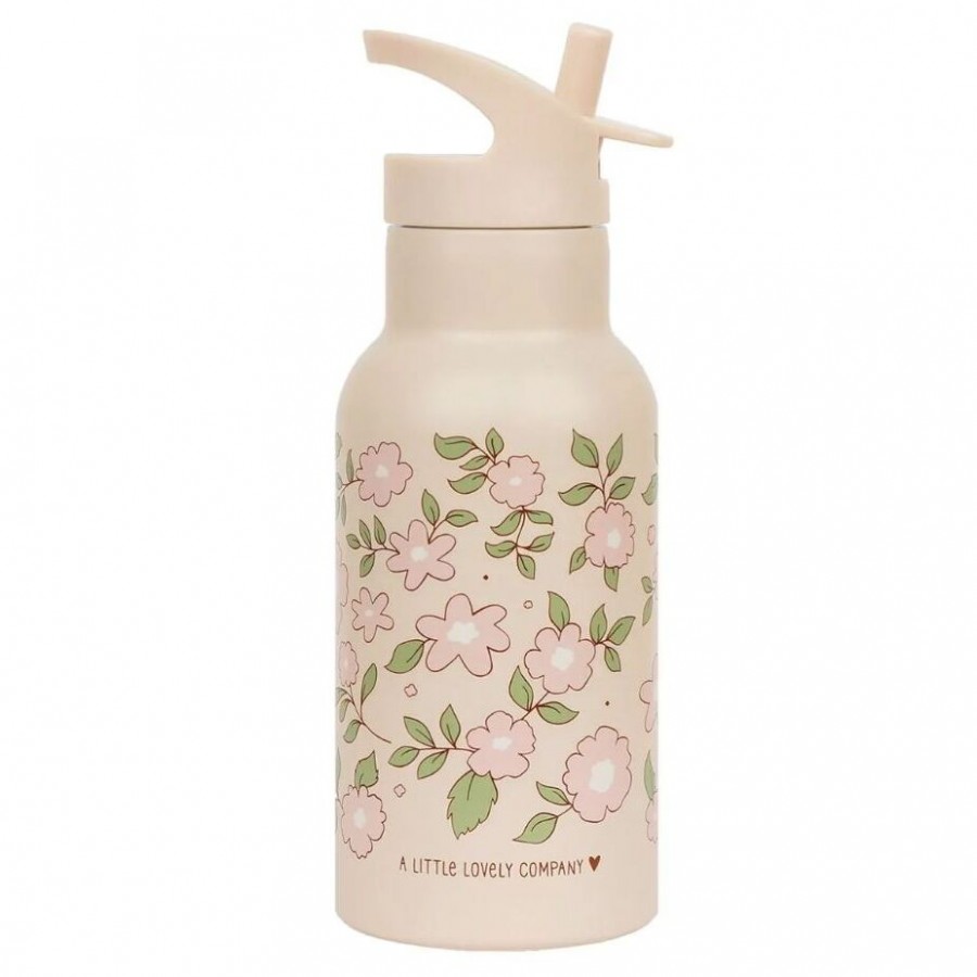 A Little Lovely Company: Μπουκάλι με διπλό τοίχωμα από ανοξείδωτο ατσάλι 350ml Blossoms Pink (DBSSBP58)