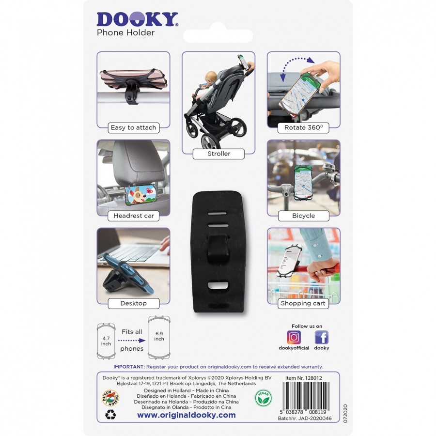 Dooky Βάση στήριξης κινητού - Black (DK-128010)