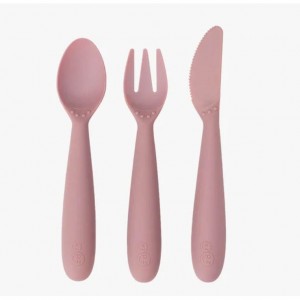 Ezpz: Εκπαιδευτικό κουτάλι, πιρούνι και μαχαίρι σιλικόνης 24+ μηνών Happy Utensils - Blush (HU-B7612U) Ezpz: Εκπαιδευτικό κουτάλι, πιρούνι και μαχαίρι σιλικόνης 24+ μηνών Happy Utensils - Blush (HU-B7612U)
