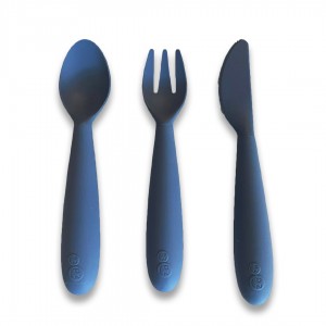 Ezpz: Εκπαιδευτικό κουτάλι, πιρούνι και μαχαίρι σιλικόνης 24+ μηνών Happy Utensils - Indigo (HU-I2159U) Ezpz: Εκπαιδευτικό κουτάλι, πιρούνι και μαχαίρι σιλικόνης 24+ μηνών Happy Utensils - Indigo (HU-I2159U)