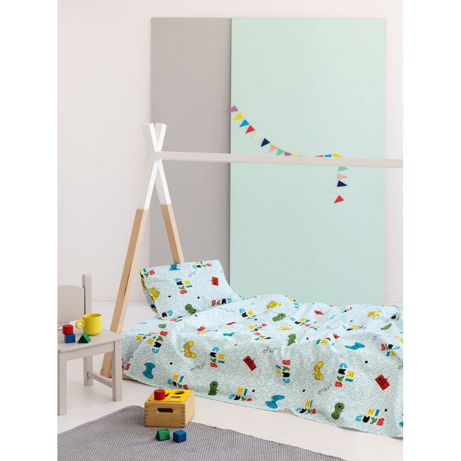 Palamaiki Home Σετ Μονά Σεντόνια My Kingdom 170x260 Boy (MK755)