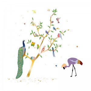 Mimi'lou Αυτοκόλλητα τοίχου Μεγάλα ''WITH THE BIRDS'' (MML-ART472) Mimi'lou Αυτοκόλλητα τοίχου Μεγάλα ''WITH THE BIRDS'' (MML-ART472)