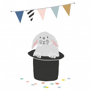 Mimi'lou: Αυτοκόλλητα τοίχου Just a touch "Lapin Lapin" πολύχρωμο (MML-ART490) Mimi'lou: Αυτοκόλλητα τοίχου Just a touch "Lapin Lapin" πολύχρωμο (MML-ART490)