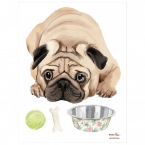 Mimi'lou: Αυτοκόλλητα τοίχου Puppy "French Bulldog" (MML-ART581) Mimi'lou: Αυτοκόλλητα τοίχου Puppy "French Bulldog" (MML-ART581)