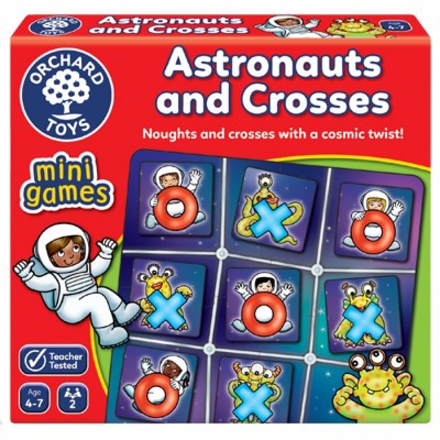Orchard Toys "Διαστημική τρίλιζα" ( Mini Game Astronauts and Crosses) Mini Game Ηλικίες 4-7 ετών (ORCH374)